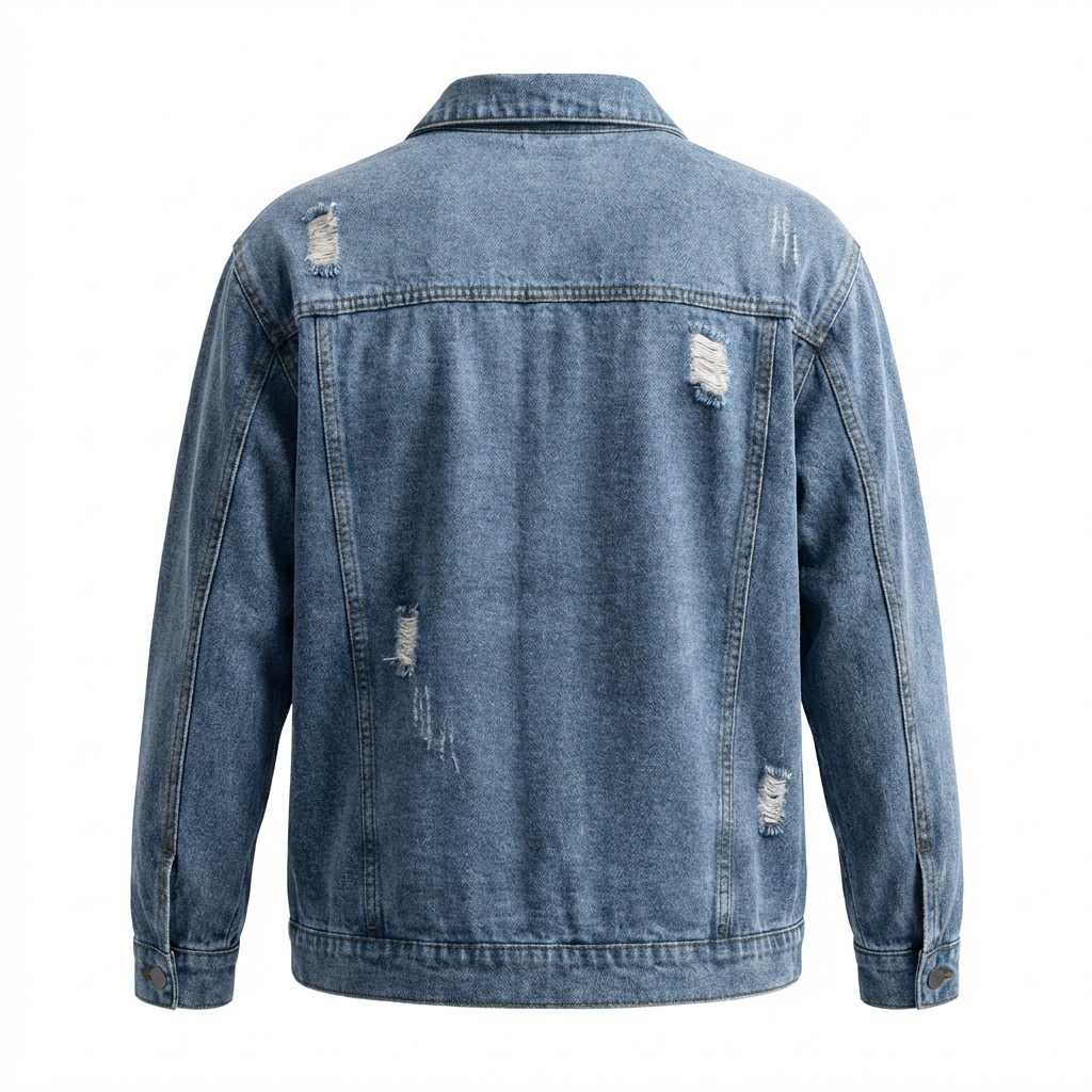 Modugno Distressed Denim Jacket