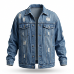 Modugno Distressed Denim Jacket