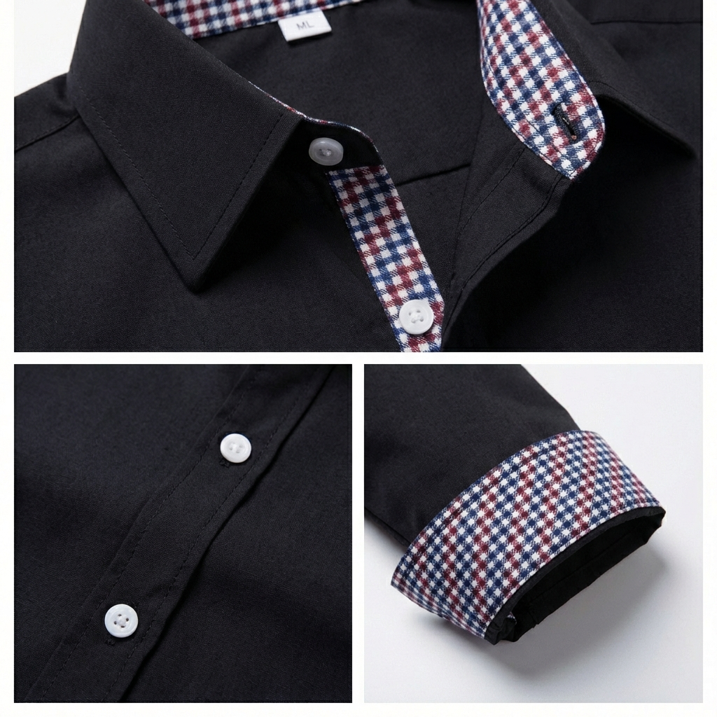 Monfalcone Check Trim Button Shirt