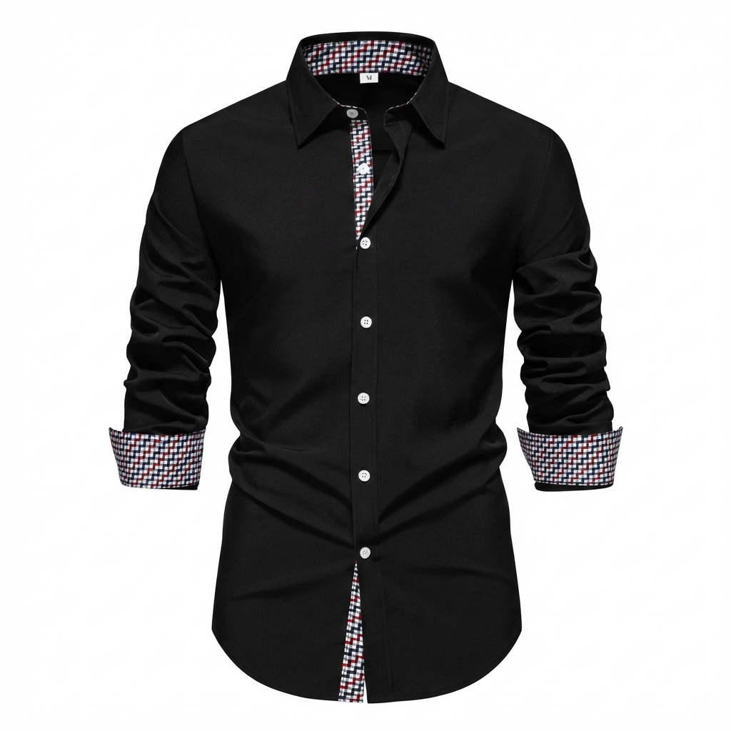 Monfalcone Check Trim Button Shirt