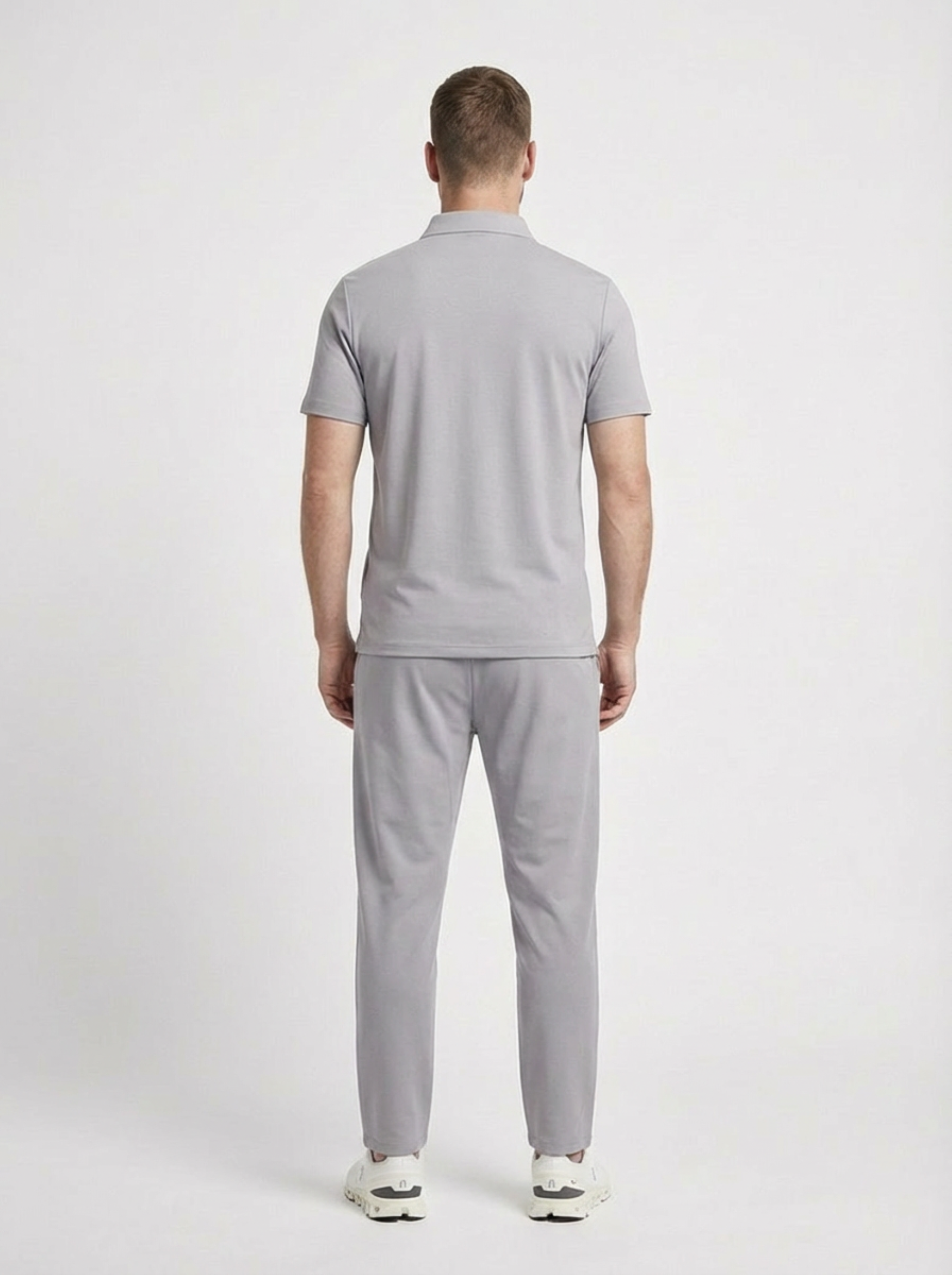 Monreale Button Polo & Pants Set
