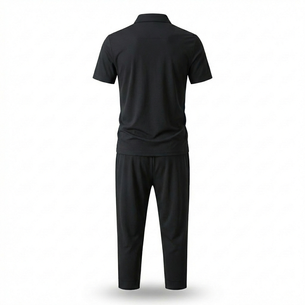 Monreale Button Polo & Pants Set