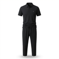 Monreale Button Polo & Pants Set