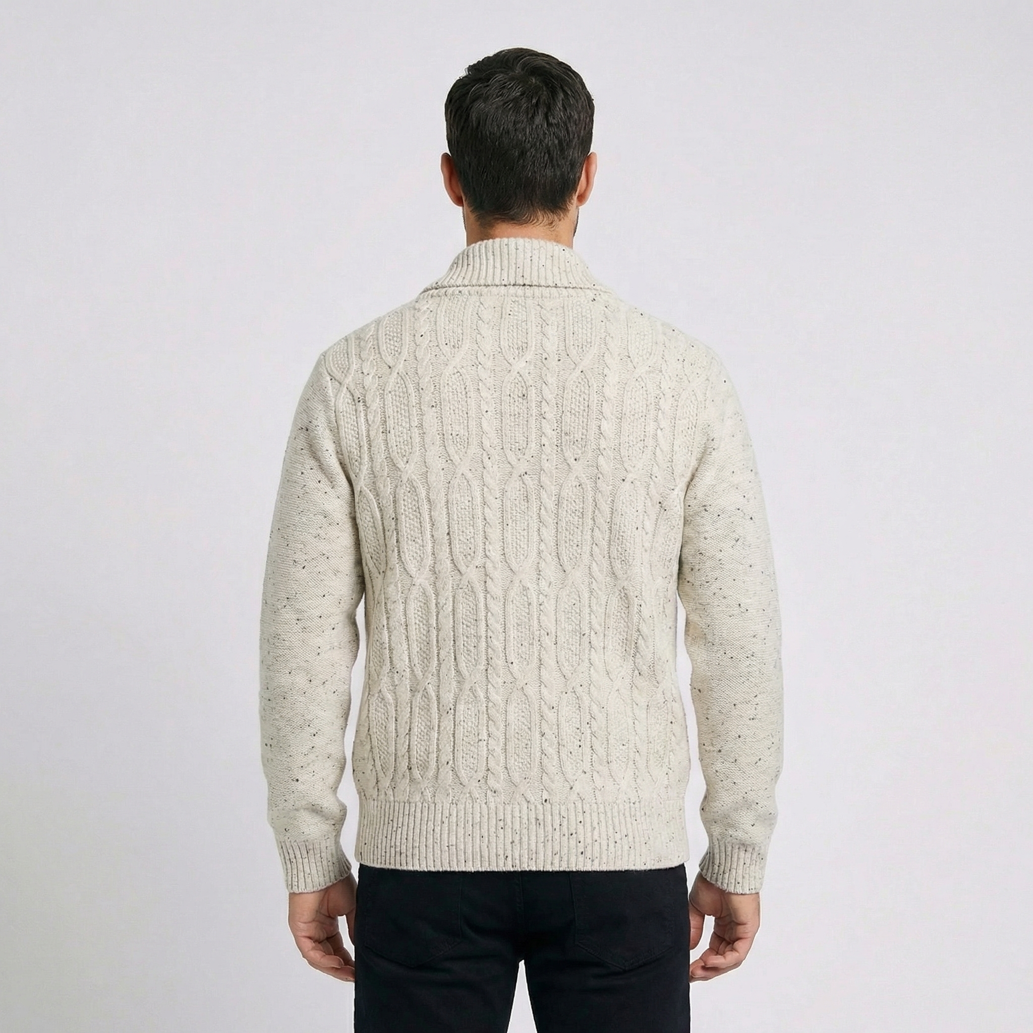 Montecatini Cable Button Cardigan