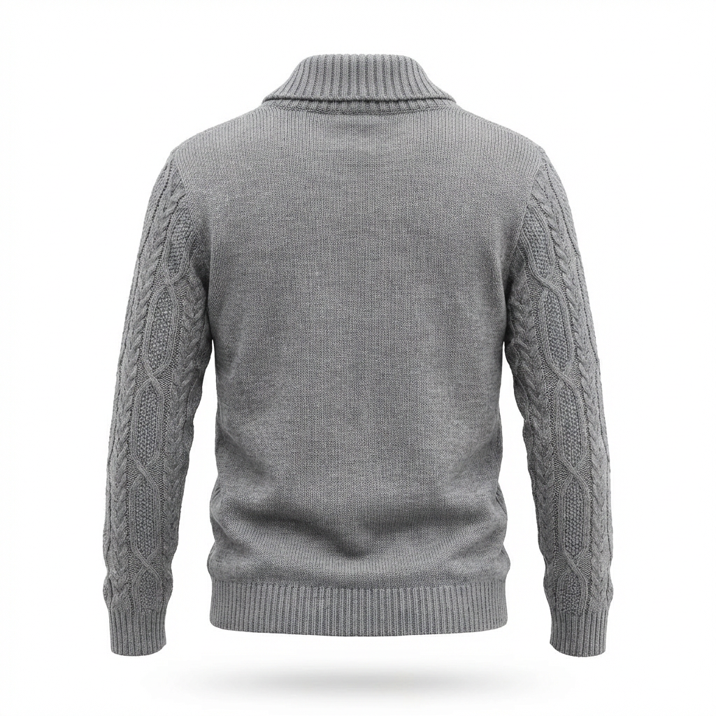 Montecatini Cable Button Cardigan