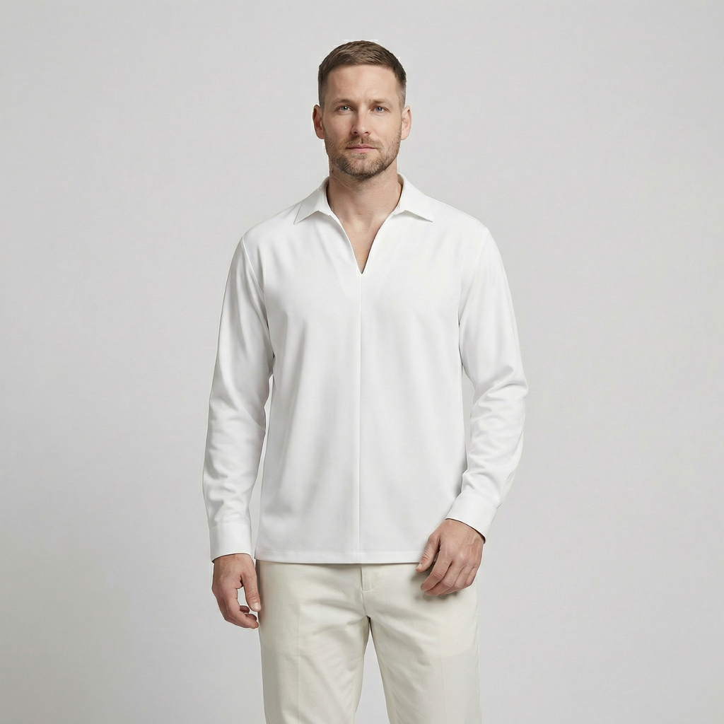 Montecchio Long Sleeve Collared Shirt