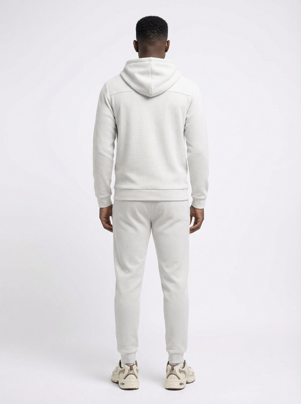 Norvelo Waffle-Knit Hoodie and Pants Set