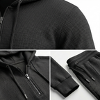 Norvelo Waffle-Knit Hoodie and Pants Set