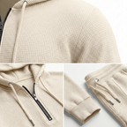 Norvelo Waffle-Knit Hoodie and Pants Set