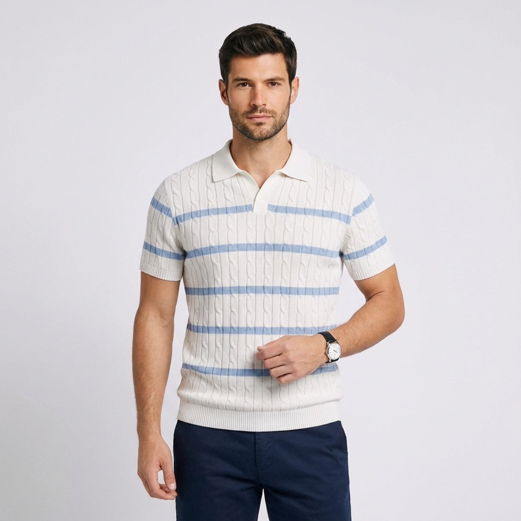 Orsano Refined Stripe Polo