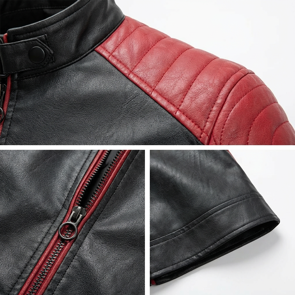 Orvieto Two-Tone Leather Jacket