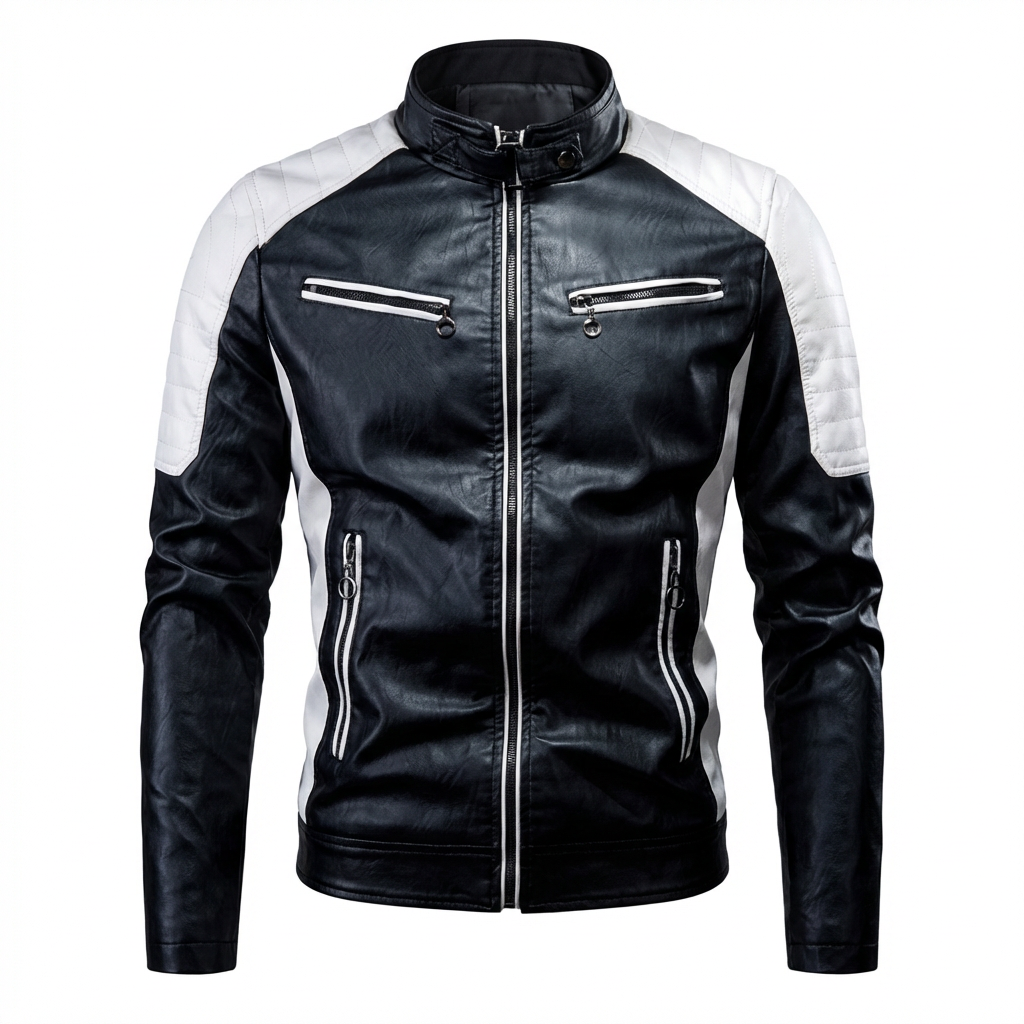 Orvieto Two-Tone Leather Jacket