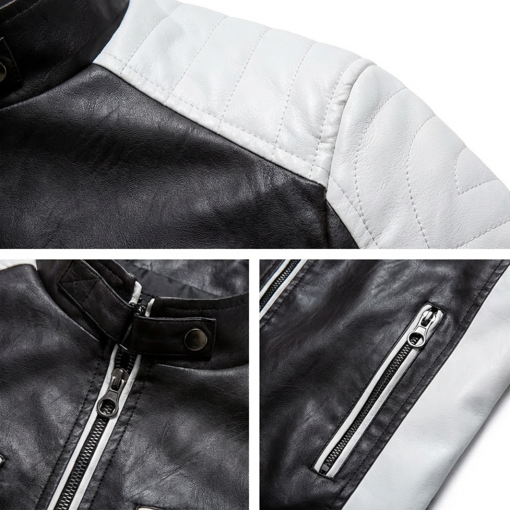 Orvieto Two-Tone Leather Jacket