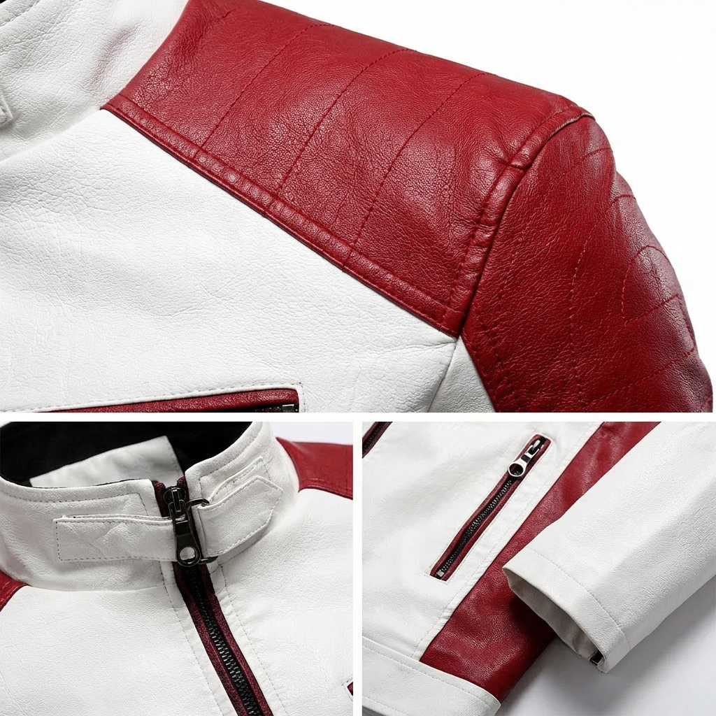 Orvieto Two-Tone Leather Jacket