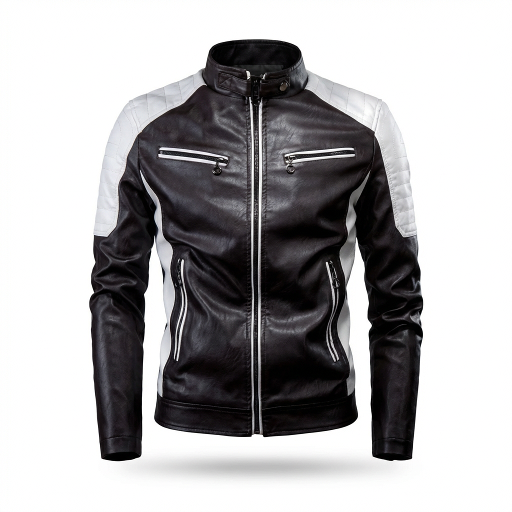 Orvieto Two-Tone Leather Jacket