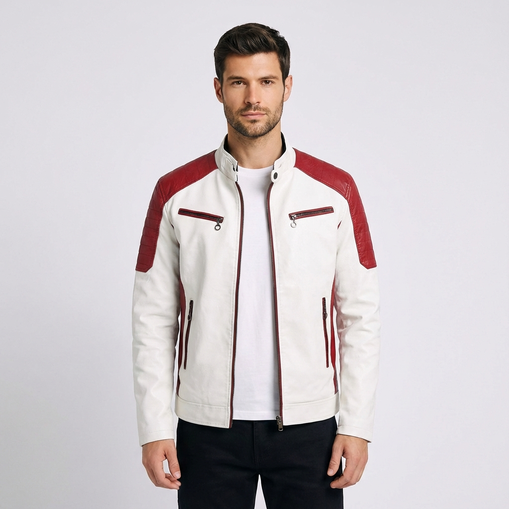 Orvieto Two-Tone Leather Jacket