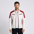 Orvieto Two-Tone Leather Jacket