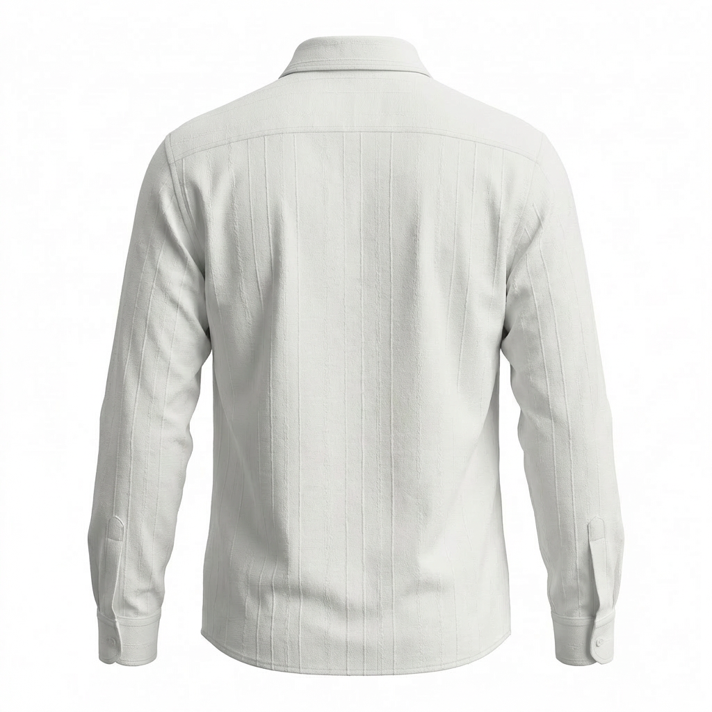 Otranto Minimal Button Up Long Sleeve Shirt