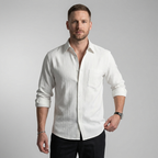 Otranto Minimal Button Up Long Sleeve Shirt