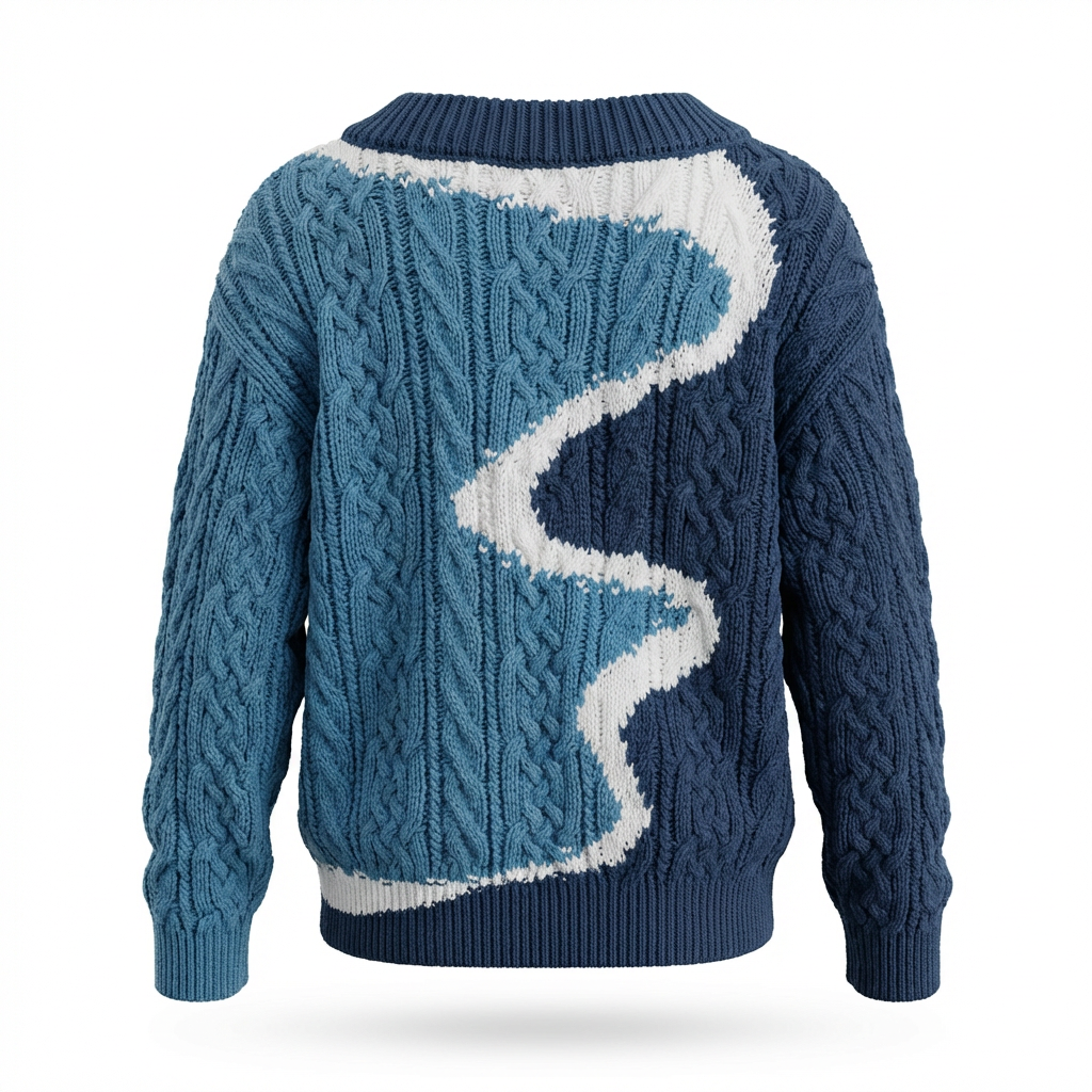 Peretti Cable V-Neck Sweater