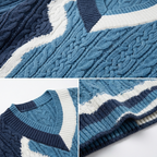 Peretti Cable V-Neck Sweater
