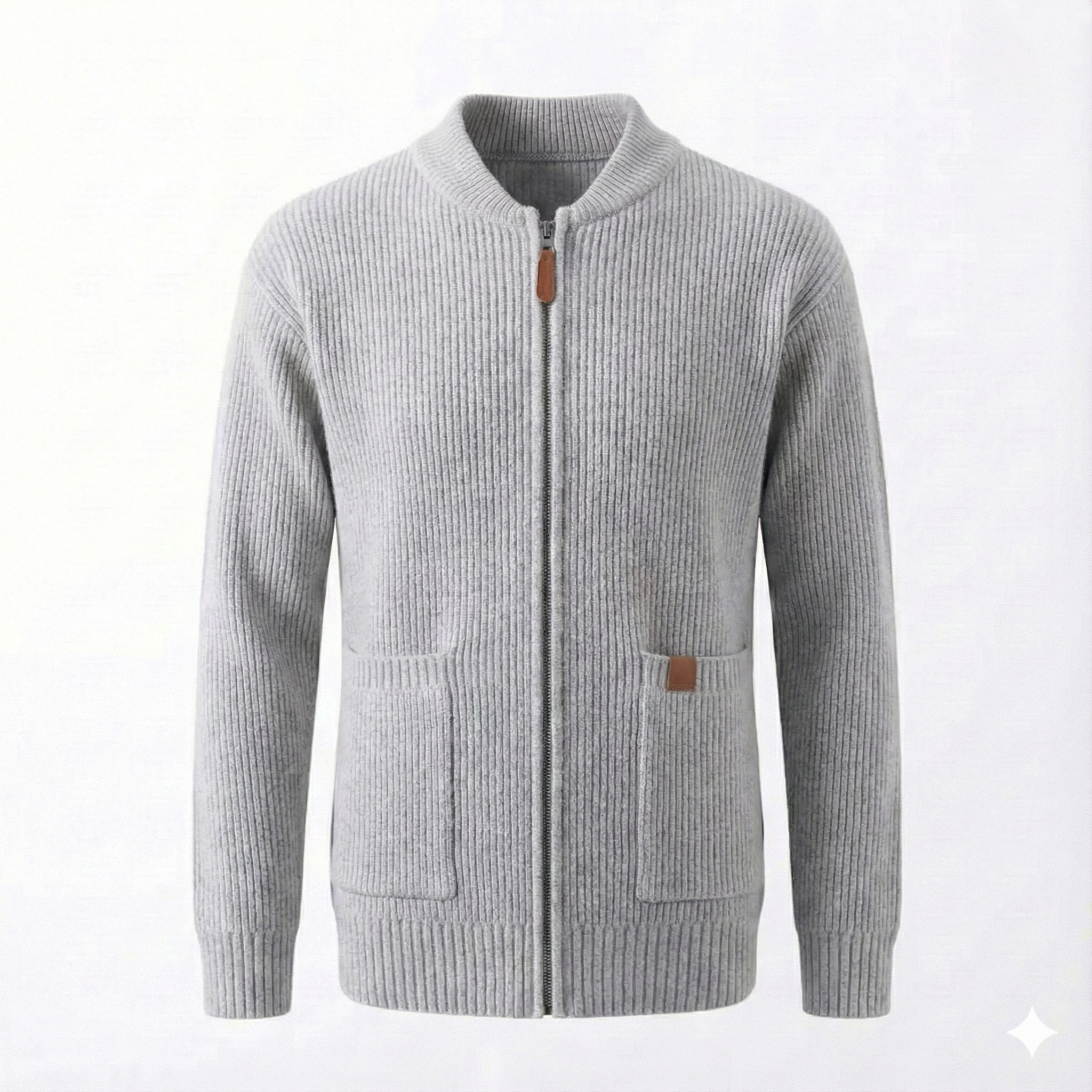 Pesaro Stand Collar Knit Jacket