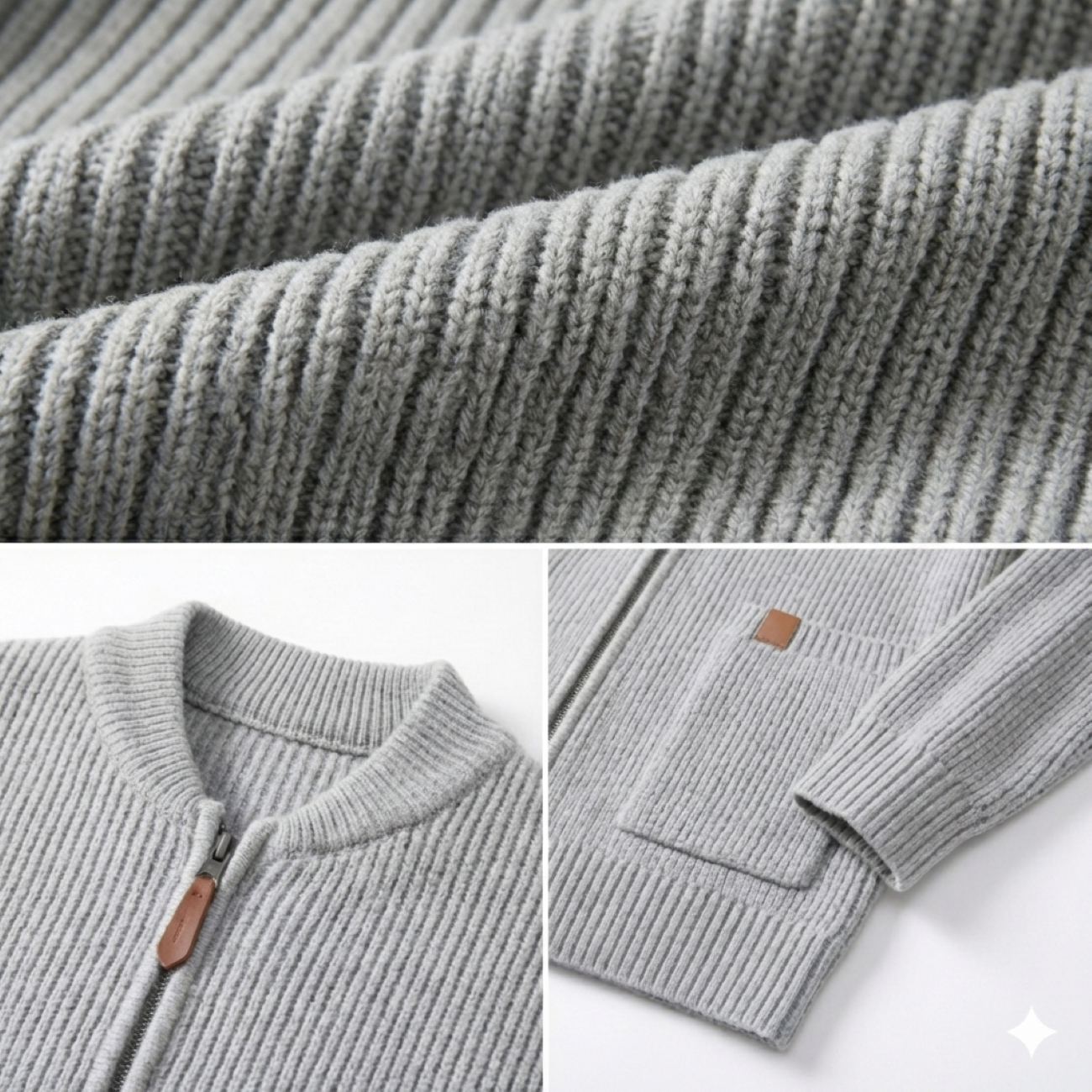 Pesaro Stand Collar Knit Jacket