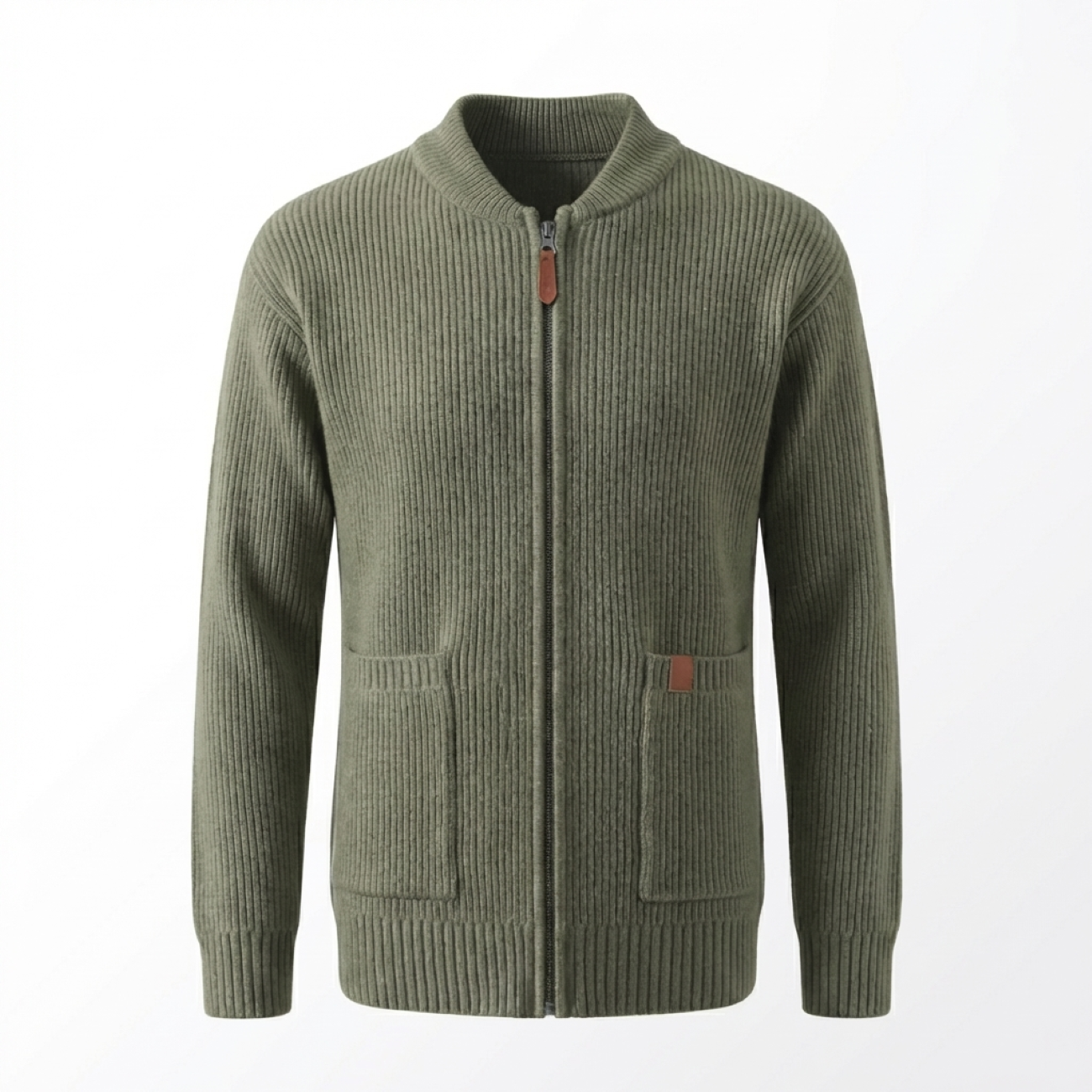 Pesaro Stand Collar Knit Jacket