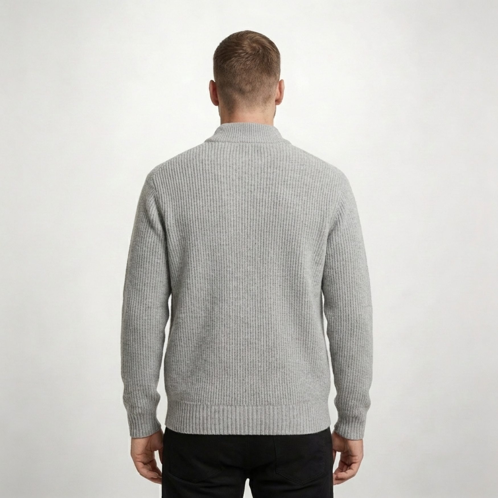 Pesaro Stand Collar Knit Jacket