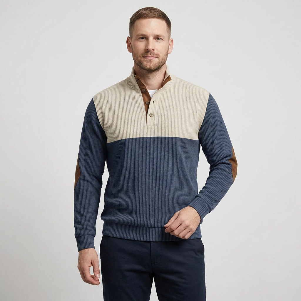 Pordenone Color Block Long Sleeve Sweatshirt