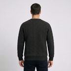 Quintaro Textured Crew Neck Sweater