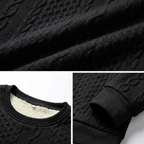 Quintaro Textured Crew Neck Sweater
