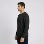 Quintaro Textured Crew Neck Sweater