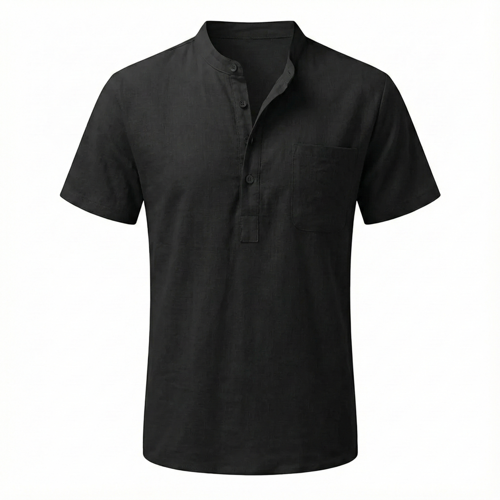 Ravello Linen Henley Shirt