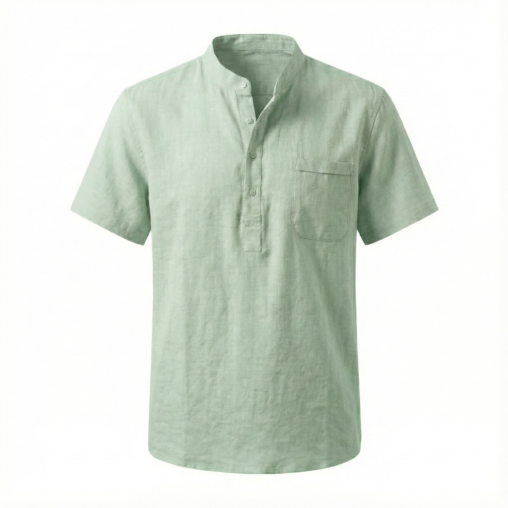 Ravello Linen Henley Shirt