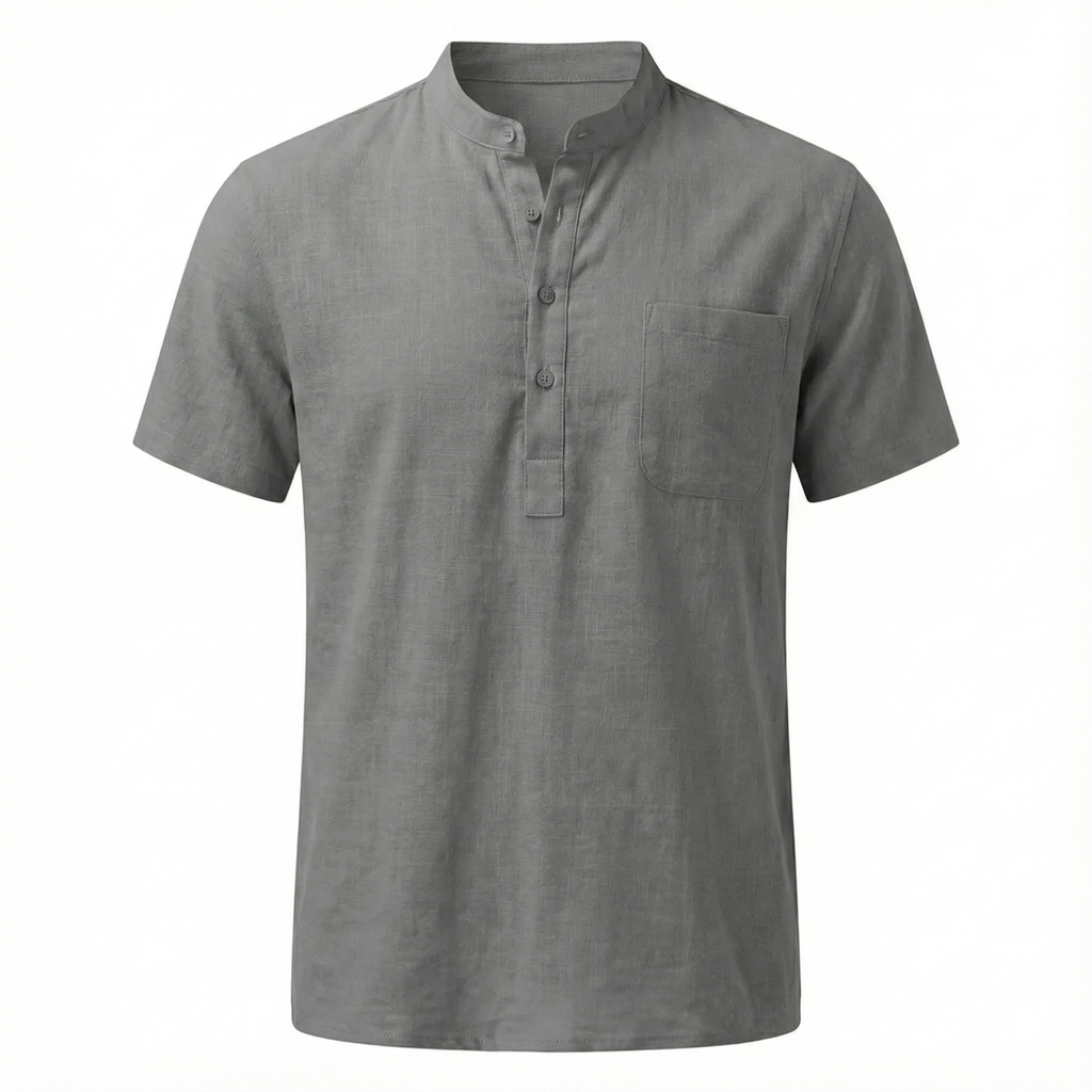 Ravello Linen Henley Shirt