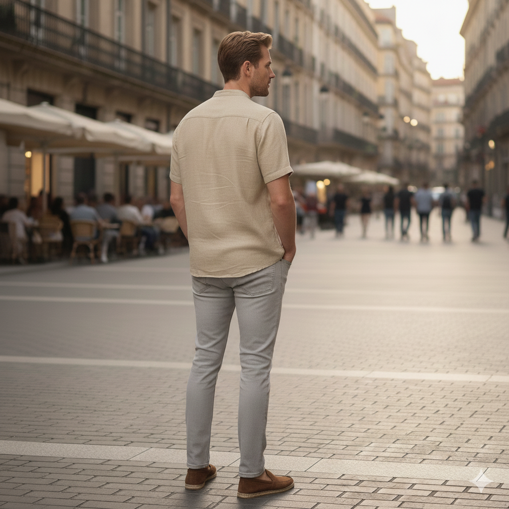Ravello Linen Henley Shirt