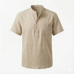 Ravello Linen Henley Shirt