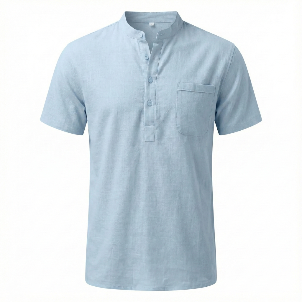 Ravello Linen Henley Shirt
