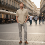 Ravello Linen Henley Shirt