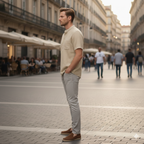 Ravello Linen Henley Shirt