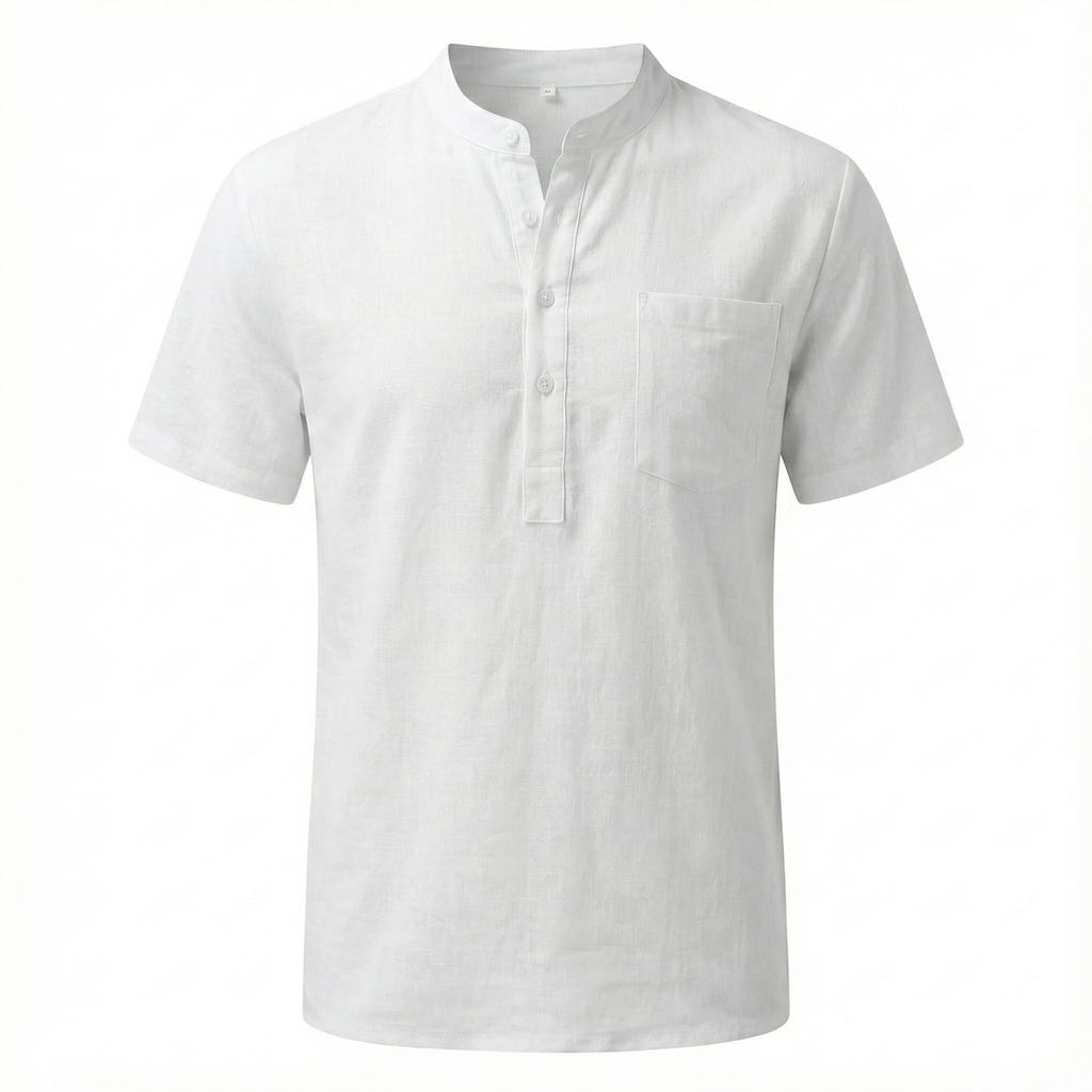 Ravello Linen Henley Shirt