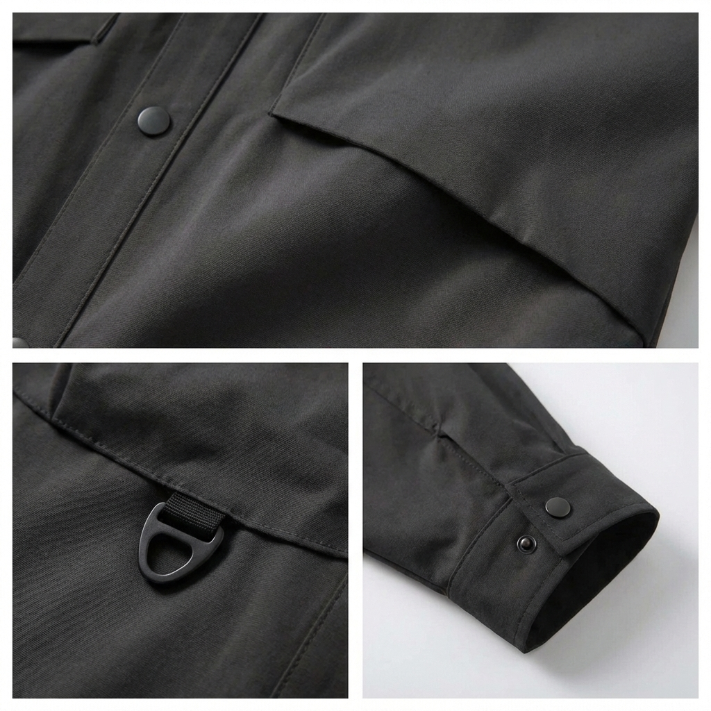 Riverno Snap-Down Overshirt