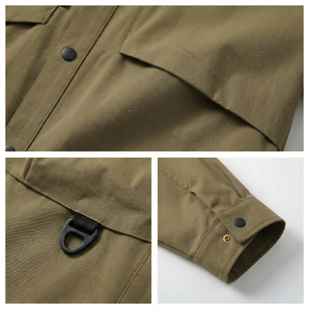 Riverno Snap-Down Overshirt
