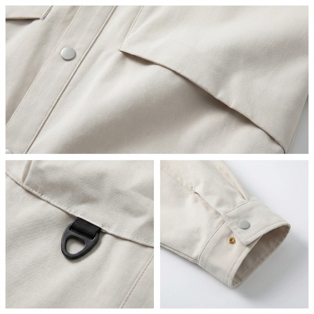 Riverno Snap-Down Overshirt