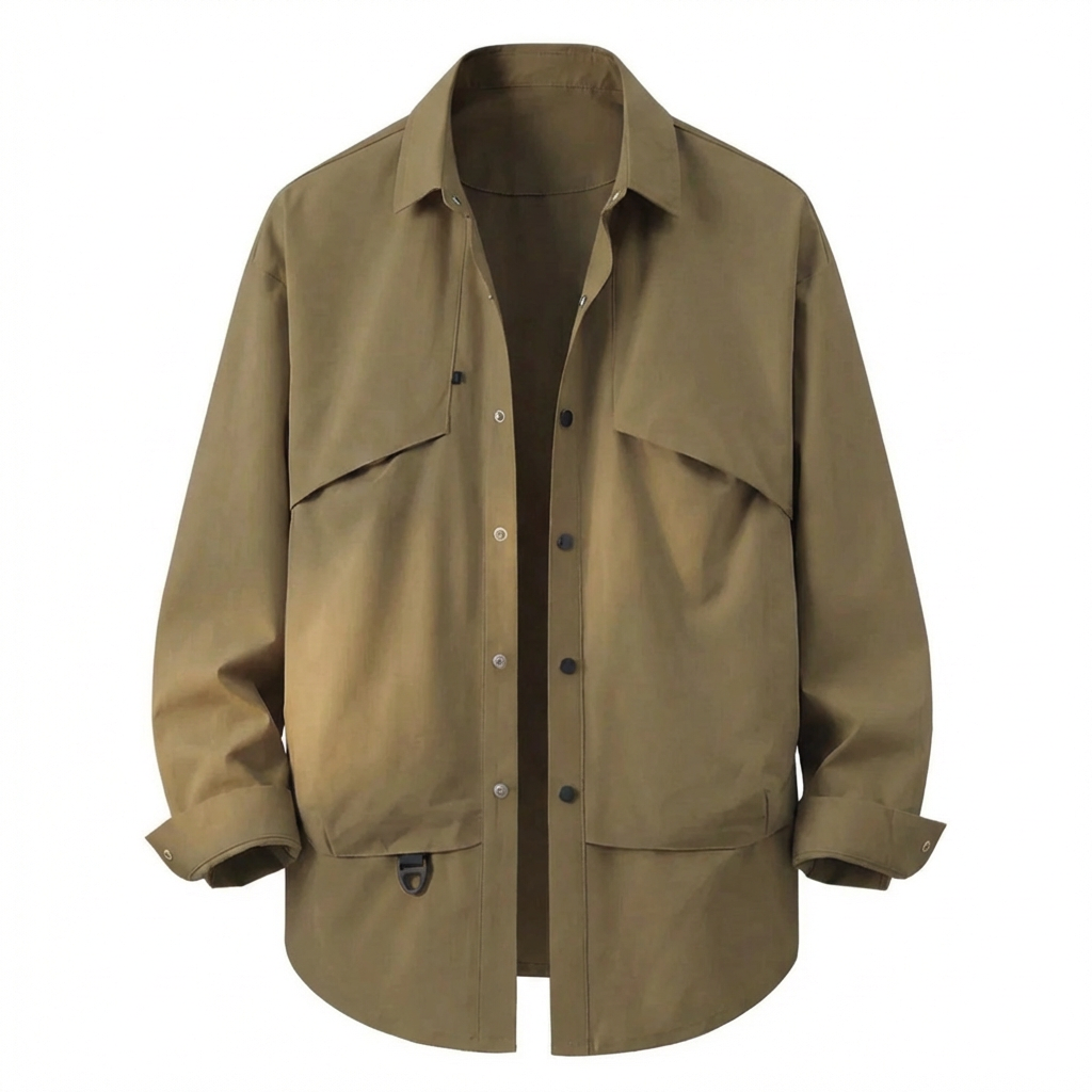 Riverno Snap-Down Overshirt