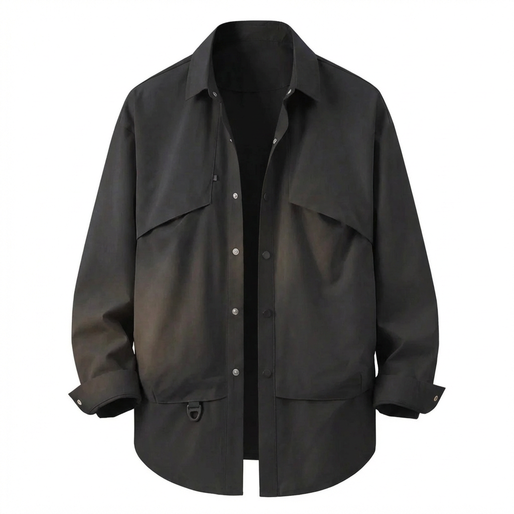 Riverno Snap-Down Overshirt