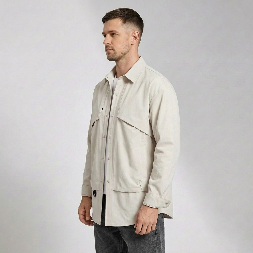 Riverno Snap-Down Overshirt