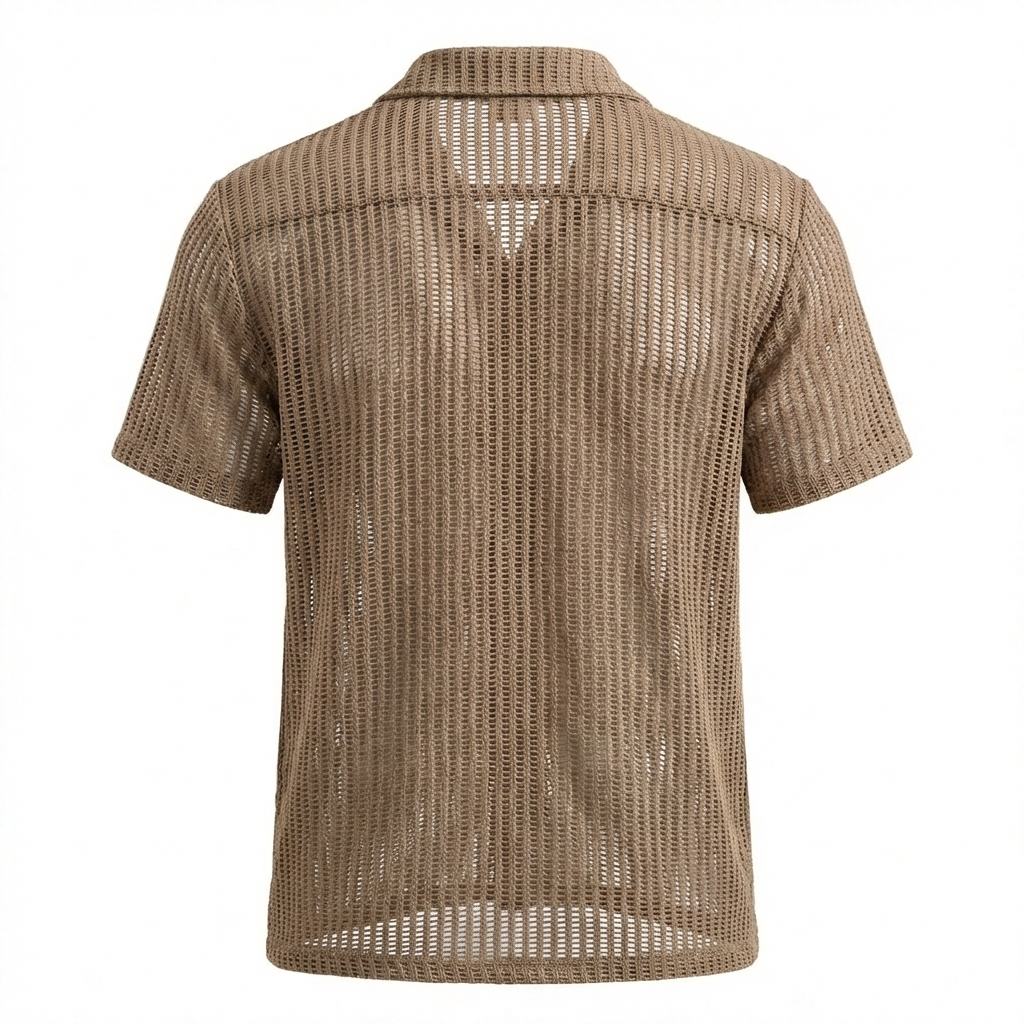 Romano Openwork Button Shirt