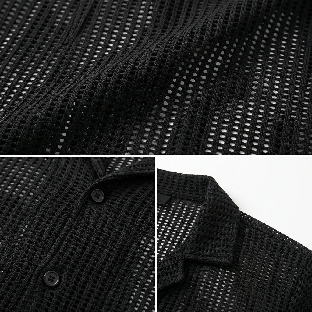 Romano Openwork Button Shirt